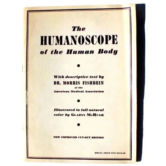 Vtg 1942 The Humanscope of the Anatomy Human Body w/ Illustrations of Organs - Picture 1 of 6